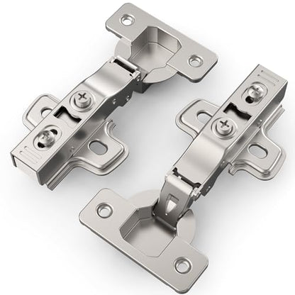 Chibery 50 Pack Full Overlay Cabinet Hinges, Soft Close, Frameless, 105° - size: Full Overlay
