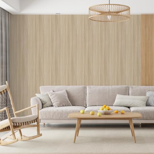 Wood Grain Contact Paper Walnut Wood Peel and Stick Wallpaper - color: Walnut, size: 23.6" x 196"