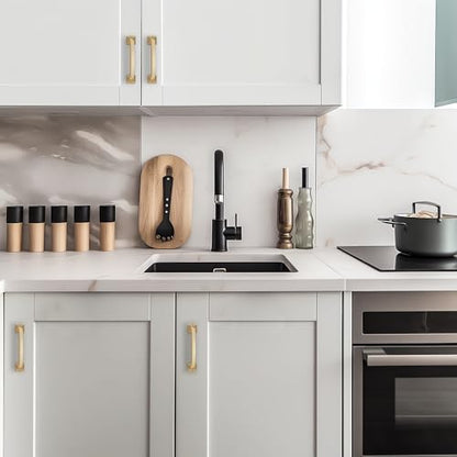 30 Pack Kitchen Cabinet Handles 3-3/4 Inch Champagne Bronze Cabinet Pulls - color: Champagne Bronze, size: 3-3/4 Inch Hole Centers
