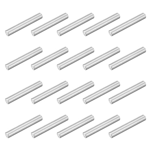 uxcell 60Pcs M2.5 x 18mm 304 Stainless Steel Dowel Pin, Cylindrical Shelf Support Peg Pin Parallel Pin Fastener for Mechanical Manufacturing, Industry, Furniture Installation, Silver - size: M2.5x18mm