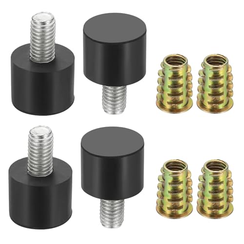 uxcell 4Pcs M8 x 15mm Thread Adjustable Furniture Levelers, 20x30mm Furniture Leveling Feet Screws in Threaded Glide Leveling Floor Protector for Table Chair Cabinet Legs - size: M8 x 15mm Thread, 20x30mm