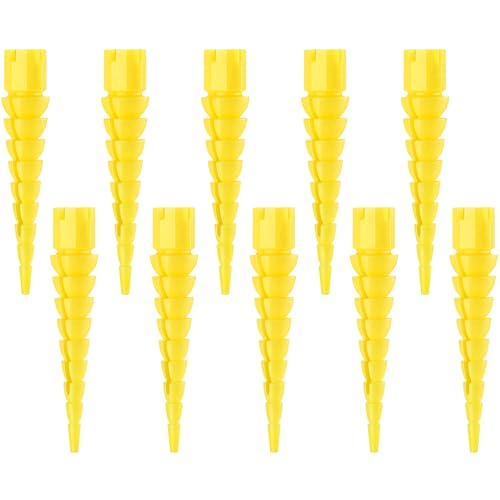 10 Pcs Wood Anchor, Fix Stripped Wood Screw Holes, Yellow - color: Yellow