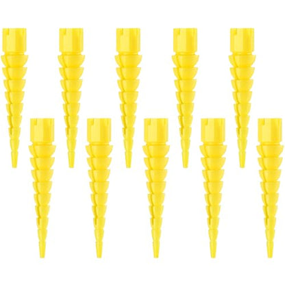 10 Pcs Wood Anchor, Fix Stripped Wood Screw Holes, Yellow - color: Yellow