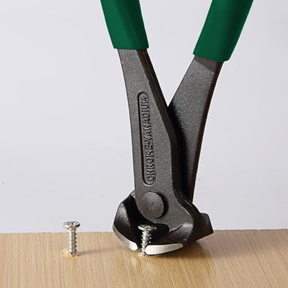 Bates- Nail Puller, 7 Inch, Dark Green, Nail Remover Tool, Cutting Pliers, Carpenter Tools, Staple Puller, End Cutting Pliers - color: Dark Green, size: 7", 1 Pack