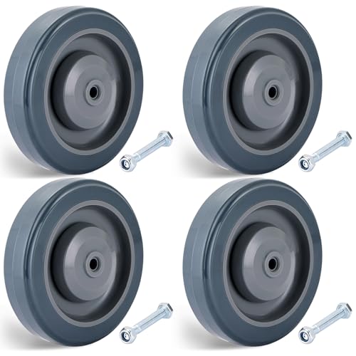 5 inch (12 cm) Shopping Cart Wheels Replacemen Grey