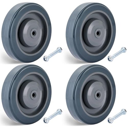5 inch (12 cm) Shopping Cart Wheels Replacemen Grey