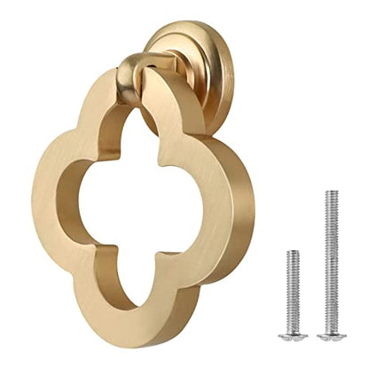 Gold Cabinet Knobs, Zinc Alloy Cupboard Drawer Knobs With Screws for Dresser (8)