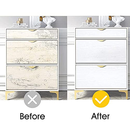 Arthome Peel and Stick Wallpaper - White Wood Contact Paper - White Wallpaper - Self-Adhesive, Removable and Waterproof for Cabinet, Countertop (17"x120") - color: White Wood, size: 16.5" x 120"
