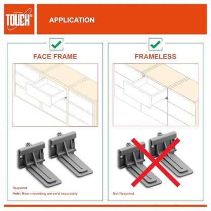 Undermount Drawer Slides 15 Inch, Push-Open Soft-Close, for 1/2 and 5/8 Inch Drawer Panels, 1 Pair, Concealed Bottom Mount, 75 lb Capacity, 3D Adjustable, Cold-Rolled Steel - color: PUSH-OPEN SOFT-CLOSE, size: 15 Inch