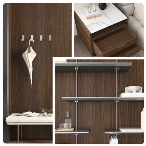Dark Brown Wood Grain Wallpaper Peel and Stick Contact Paper for Cabinets - color: Dark Brown, size: 15.7" x 118"