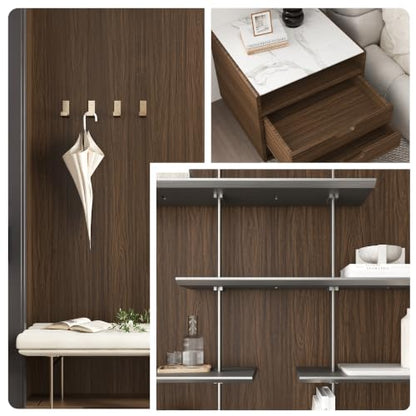 Dark Brown Wood Grain Wallpaper Peel and Stick Contact Paper for Cabinets - color: Dark Brown, size: 15.7" x 118"