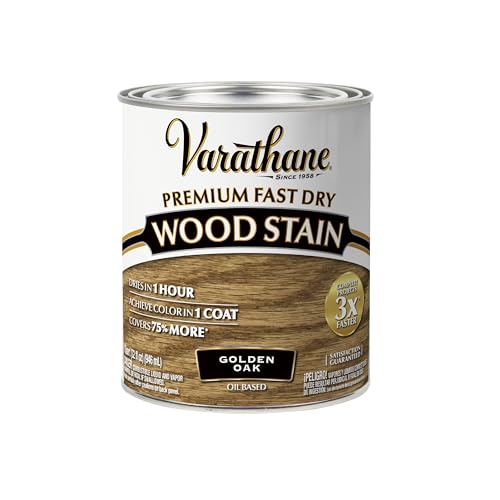 Varathane Premium Fast Dry Golden Oak Wood Stain - color: Golden Oak, size: 1 Quart (Pack of 1)