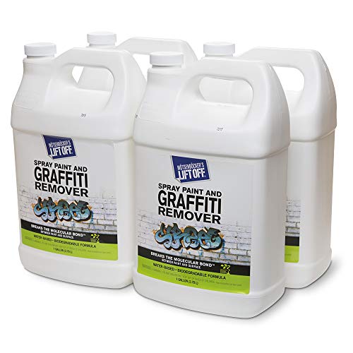 Lift Off Spray Paint & Graffiti Remover, 1 Gallon, 41201 (Pack of 4) - size: 128 Fl Oz (Pack of 4)