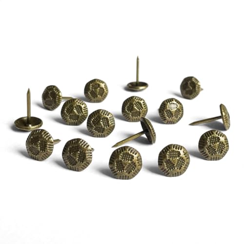 200PCS D11mm/0.43" Upholstery Tacks Decorative Thumbtacks(Brass Turtle) - color: Ld1117200p-c