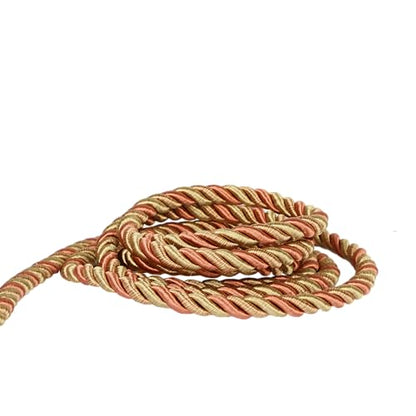 10 Yards / 1cm Twisted Rope Cord Trim Nylon Rope Thread String for DIY,Home Decor,Sofa Furniture Decoration-Mix Orange - style: mix orange