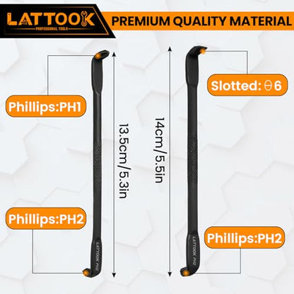 2PCS Z-Type Right Angle Offset Screwdriver Set(PH1-PH2, PH2-SL6) - style: Z-TYPE