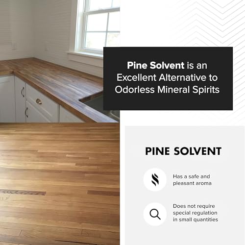 RMP Finishes Pine Solvent, Natural Alternative to Odorless Mineral Spirits, Oil and Paint Thinner, Degreaser, Brush Cleaner, 1 Gallon - size: 128 oz.