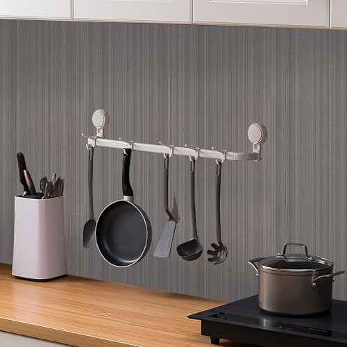 Grasscloth Peel and Stick Wallpaper, 15.7"x118" Dark Brown Textured Self-Adhesive Waterproof Vinyl Fabric Contact Paper, Wall Paper for Kitchen, Shelf Linen, Bathroom, Bedroom - color: Dark Brown, size: 15.7" x 118"