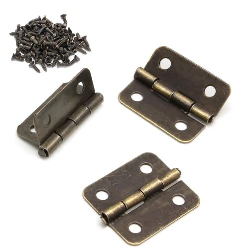 BokWin Mini Hinge 50PCS 18 x 15 mm for Wooden Jewelry Box