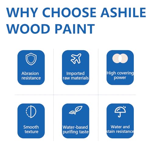 Wood and Metal Paint 2-in-1 Brush (6.35oz, Glacier Blue) Convenient Solid Wood Furniture Repair, Outdoor Metal Coating - color: Glacier Blue, size: 6.35 Fl Oz (Pack of 1)