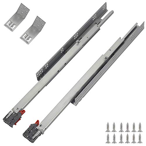 OCG Undermount Drawer Slides 15 inch (6 Pairs), Full Extension Soft Close Concealed Drawer Runners, Come with Mounting Screws and Brackets - size: 15 Inch