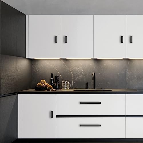 Matte Black Cabinet Knobs Round Drawer Pulls 12 Pack - color: Matte Black, size: 2 Inch Diameter