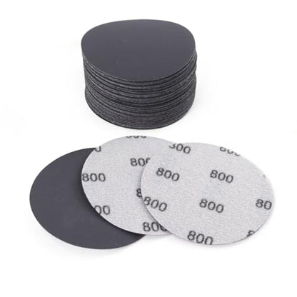MAXMAN 3" Sanding Discs, 800 Grit Hook & Loop Sandpaper, Silicon Carbide - style: 800 Grit