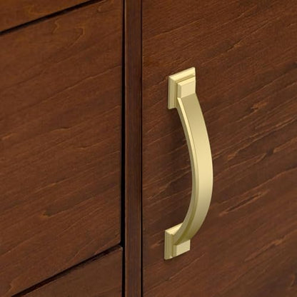 10 Pack 3.75 Inch Cabinet Handles Gold Cabinet Pulls - color: Gold, size: 3.75 inch（96mm）, style: 10 Pack
