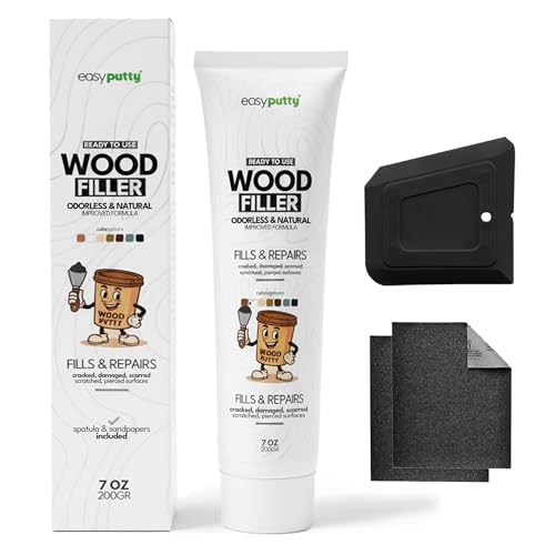 Wood Filler - Wood Putty for Furniture Repair, Wooden Cabinet, Door, Table - color: Black