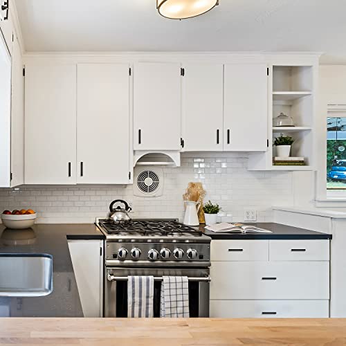 Ravinte Black Cabinet Pulls, 30 Pack 4 in Kitchen Cabinet Handles - size: 4 In Hole Centers