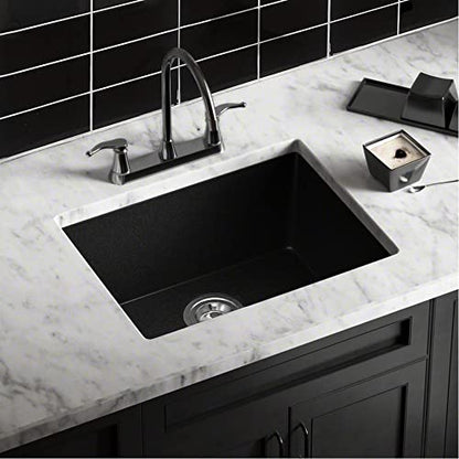 Tic Tac Tiles Peel & Stick Subway Tile, Black w/White Grout, 10 Sheets - color: Straight Black