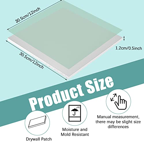 Amylove 1 Pcs 12 x 12 x 1/2 Inch Drywall Repair Panel for Mend Wall, Green - color: Green, size: 12 x 12 x 1/2 Inch