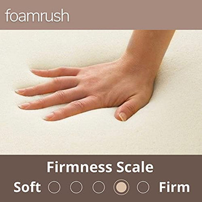 FoamRush 4" x 12" Diameter Premium Quality High Density Upholstery Foam (Bar Stools, Seat Cushion, Pouf Insert, Patio Round Cushion Replacement) Made in USA - color: High Density Foam, size: 4" x 12" Diameter (Round)
