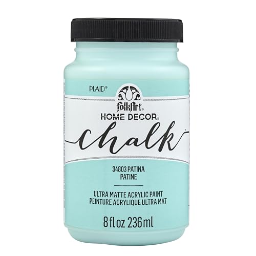 FolkArt Home Decor Chalk Furniture & Craft Paint in Assorted Colors, 8 ounce, Patina - color: Patina