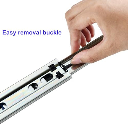 18 Inch 10 Pairs Soft Close Drawer Slides Full Extension - size: 18 Inch