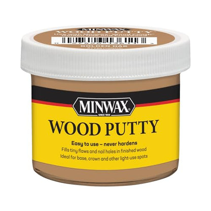 Minwax Wood Putty, Golden Oak, 3.75 oz - color: Golden Oak, size: 3. 75 oz.