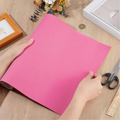 23x13 Inch PU Leather Fabric Sheets 1.5mm Thick Synthetic Square Leather Pieces Tooling for Arts Crafts Tooling Belt Sewing Wallet Earring Engraving DIY Hobby Upholstery Pink - color: Hot Pink