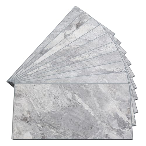 Palisade 23.2 in. x 11.1 in. Vinyl Wall Tiles in Silver Lake (10 Pack) - color: Silver Lake, size: Case of 23.2 in. x 11.1 in. Tiles