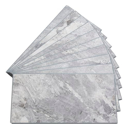 Palisade 23.2 in. x 11.1 in. Vinyl Wall Tiles in Silver Lake (10 Pack) - color: Silver Lake, size: Case of 23.2 in. x 11.1 in. Tiles