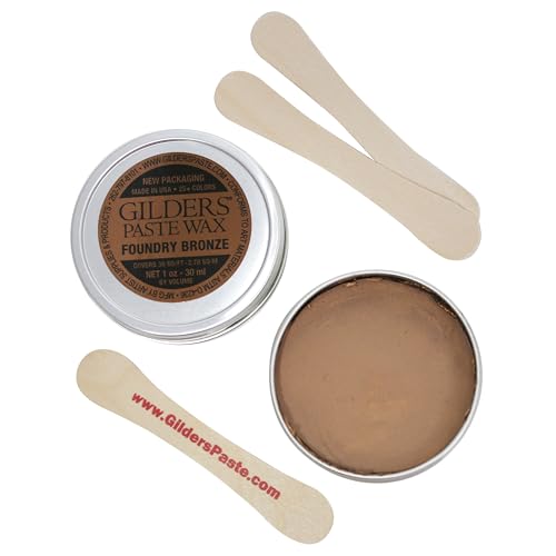 paste, Gilders paste wax 1 ounce canister, gilders wax paste 30 ml canister (FOUNDRY BRONZE)