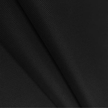 Waterproof Canvas Fabric by The Yard 600D Upholstery Outdoor Fabric 58”W - color: Black, size: Pre-cut 1 Yard(58" x 36")