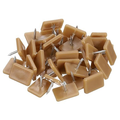 uxcell Drawer Slides, 40Pcs 17x12mm - Plastic Drawer Guides and Stoppers, Rectangular Tack-in Dresser Drawer Slides, Drawer Glides for Repairing Dressers - size: 17x12mm