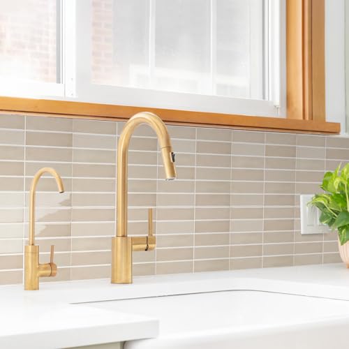 Alwayspon 12×12inch×10Pcs 2.5mm Thick Version Beige 3D Vinyl Backsplash Tiles, Self-Adhesive Peel and Stick Wall Tile Stickers Stick on Subway Tiles for Kitchen Bathroom Wall - color: Beige