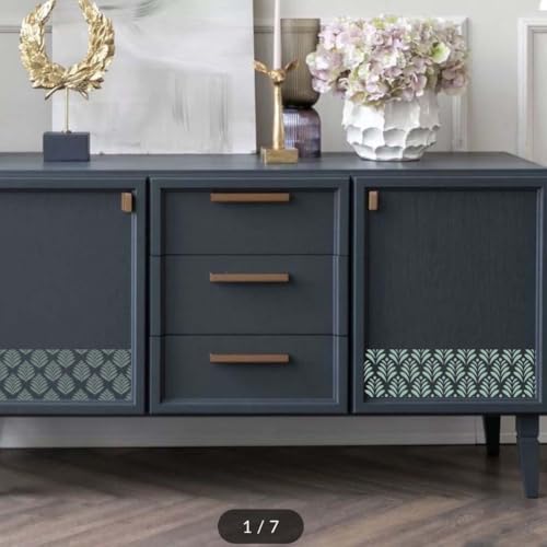 OLYCRAFT 3 Sheets/Set Rub on Transfers Leaf Backround Furniture Transfer 12x6 Inch Rub on Decals Sticker Self-Adhesive Waterproof Decals with Scraper for Wood Glass Porcelain Dressers Home Decor - style: Leaves