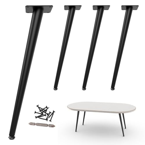 Coffee Table Legs 16 inch, Short Bench Legs for Furniture Set of 4 - size: 16 Inch | 40.5cm