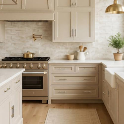 Goldenwarm Brushed Nickel and Gold Cabinet Pulls 3" Nickel and Brass Pulls - color: Brushed Nickel & Matte Gold, size: 3 Inch Hole Centers