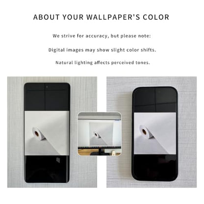 Haimin Grasscloth Textured Wallpaper 24in X 393in Fabric Contact Paper White Wall Paper Linen Peel and Stick Self-Adhesive Thick Vinyl Embossed Film Wallpaper (White) - color: White