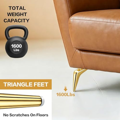 7 Inch Metal Furniture Legs,Sofa Couch Legs Set of 4,DIY Replacement for Dresser Cabinet Cupboard Ottoman (Brushed Gold) - color: Brushed Gold
