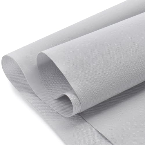Waterproof Canvas Fabric by The Yard 600D Upholstery Outdoor Fabric 58" W - color: Silver