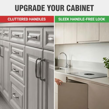 Push to Open Cabinet Hardware Magnetic Push Latch for Cabinet Drawer 2 Pack